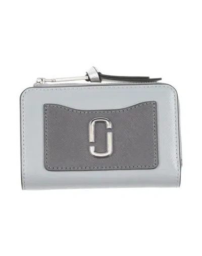 Marc Jacobs Woman Wallet Grey Size - Cow Leather In Gray