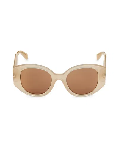 Marc Jacobs Women's 51mm Round Sunglasses In Beige