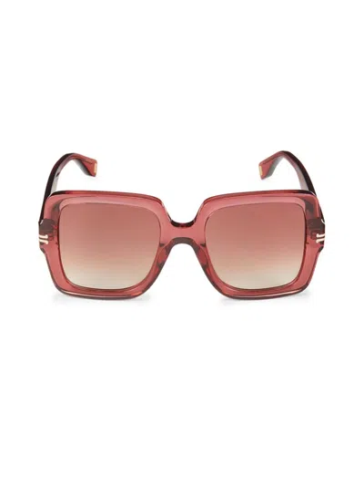 Marc Jacobs Women's 51mm Square Sunglasses In Havana Red