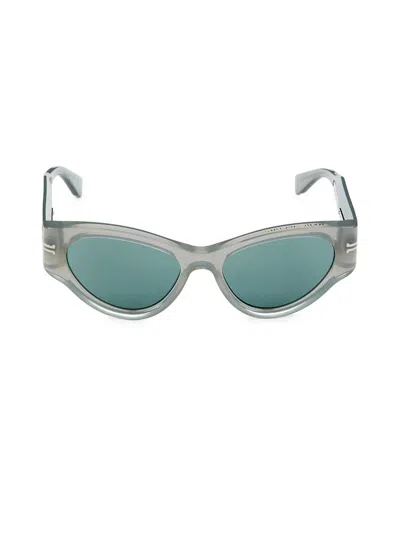 Marc Jacobs Women's Mj1045 53mm Cat Eye Sunglasses In Blue