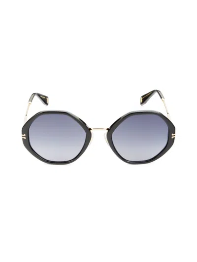 Marc Jacobs Women's 54mm Round Sunglasses In Blue