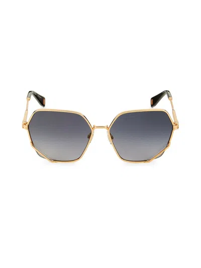 Marc Jacobs Women's 60mm Geometric Sunglasses In Gold