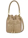 Marc Jacobs The Mini Faux Leather Bucket Bag In Beige