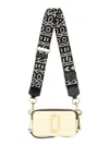 Marc Jacobs The Snapshot Cloud White Multi Leather Camera Bag In Beige