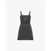 Marc Jacobs Studded Sleeveless Mini Dress In Black