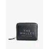 Marc Jacobs Womens Black The Mini Compact Leather Wallet In Black