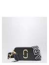 Marc Jacobs 'the Snapshot' Black Shoulder Bag With Metal Logo At The Front In Black