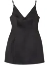 Marc Jacobs 'the Satin Bow Dress' Mini Dress In Black