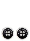 Marc Jacobs Silver 'the Button Stud' Earrings In Silver