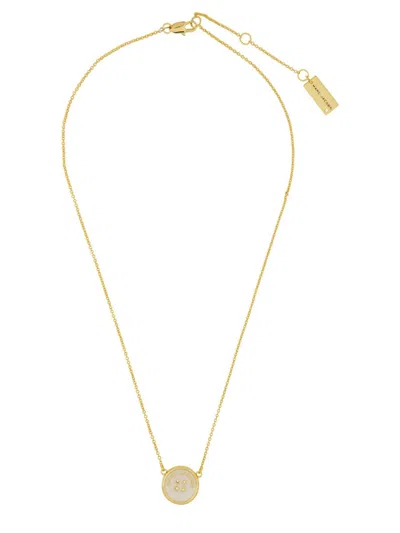 Marc Jacobs Women "button Pendant" Necklace In Multi