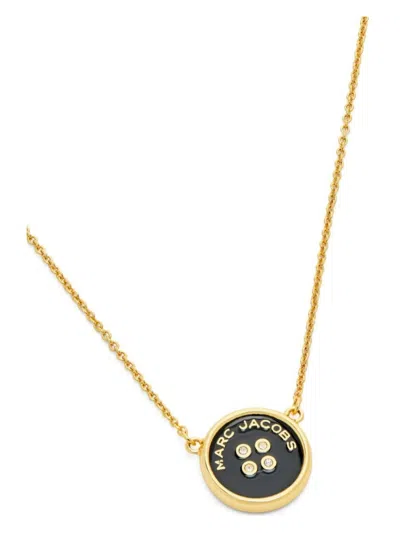 Marc Jacobs Button Charm Necklace In Multicolour