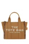 Marc Jacobs Women Camel Canvas Small The Tote Bag Handbag In Brown