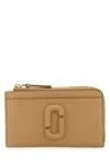 Marc Jacobs Women Camel Leather Card Holder