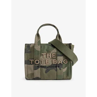Marc Jacobs Womens Camo Multi The Small Tote Cotton Tote Bag In Gold