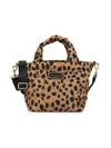 Marc Jacobs Women's Cheetah Quilted Nylon Mini Tote Bag In Brown