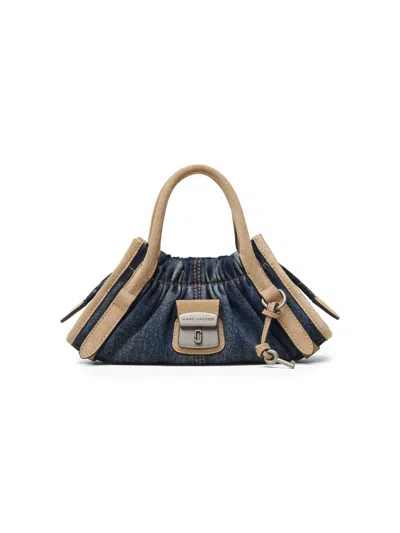 Marc Jacobs Women's Cristina Small Denim-suede Satchel In Blue