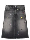 Marc Jacobs Midi Denim Skirt With Back And Front Pockets