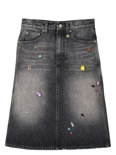 MARC JACOBS WOMEN'S DENIM MIDI SKIRT