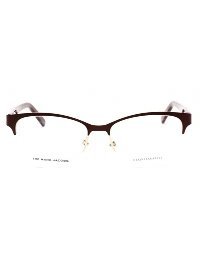 Marc Jacobs Women's Elegant Oval Metal Eyeglasses In Black