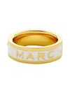 Marc Jacobs Women Enameled Ring In Beige