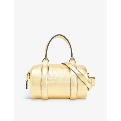 Marc Jacobs Womens Gold The Leather Mini Duffle Bag