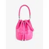 MARC JACOBS MARC JACOBS WOMEN'S HOT PINK THE LEATHER BUCKET BAG