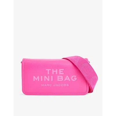 Marc Jacobs Womens Hot Pink The Mini Leather Crossbody Bag