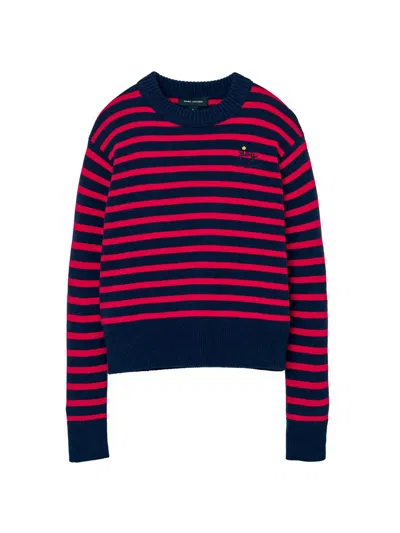 MARC JACOBS WOMEN'S JOY STRIPED WOOL-CASHMERE SWEATER
