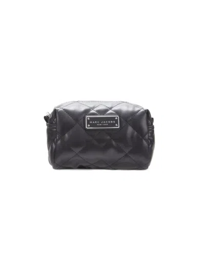 Marc Jacobs Women's Large Quilted Cosmetic Case In Black