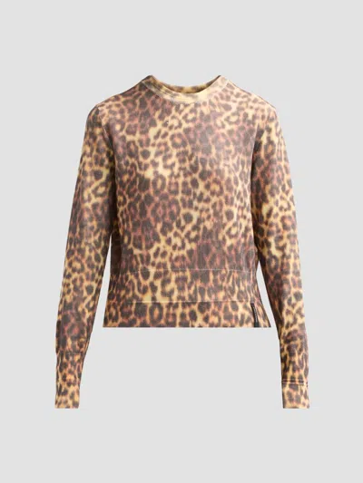 Marc Jacobs Women's Leopard Print Sweater In Brown Multi