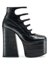 Marc Jacobs Women's The Croc Embossed Kiki Ankle Boot In Black