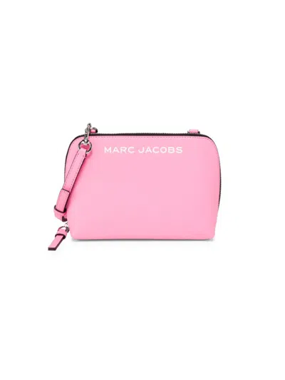 Marc Jacobs Women's Logo Leather Crossbody Pouch In Pink
