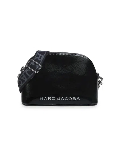 Marc Jacobs Women's Logo Leather Dome Crossbody Bag In Black