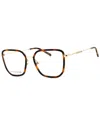 Marc Jacobs Square Full-rim Eyeglasses In Gold