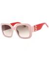 Marc Jacobs Eyewear Square Frame Sunglasses In Pink