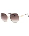 Marc Jacobs Brown Gradient Butterfly Ladies Sunglasses Marc 730/s 006j/ha 59 In Brown