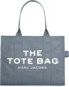 Marc Jacobs The Large Tote Bag In Blue Canvas In Blue