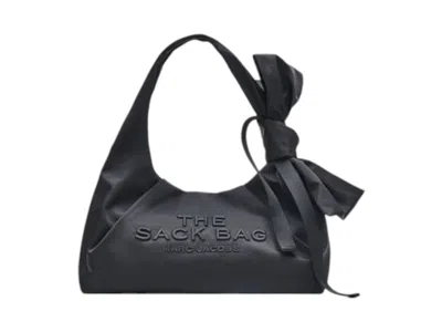 Pre-owned Marc Jacobs Women's  Bow Nylon Sack Bag In Black