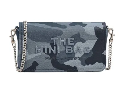 Pre-owned Marc Jacobs Women's  The Camo Jacquard Chain Mini Bag In Blue