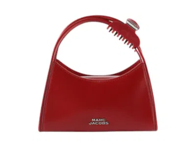 Pre-owned Marc Jacobs Women's  The Claw Clip Crossbody Glam Bag In Siren In Red