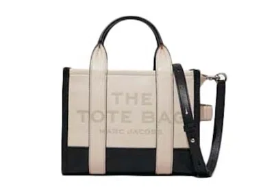 Pre-owned Marc Jacobs Women's  The Colorblock Small Tote Bag In Ivory