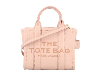 Pre-owned Marc Jacobs Women's  The Crossbody Mini Tote Leather In Rose