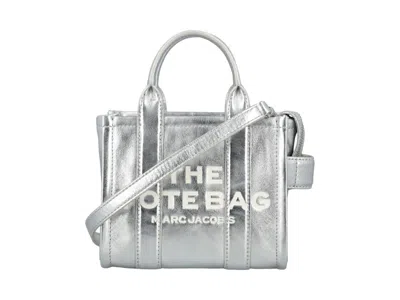 Pre-owned Marc Jacobs Women's  The Crossbody Tote In Silver
