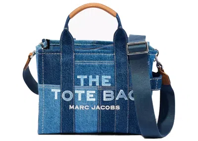 Pre-owned Marc Jacobs Women's  The Denim Tote Bag Small In Blue Denim