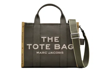 Pre-owned Marc Jacobs Women's  The Jacquard Medium Tote Bag In Bronze Green