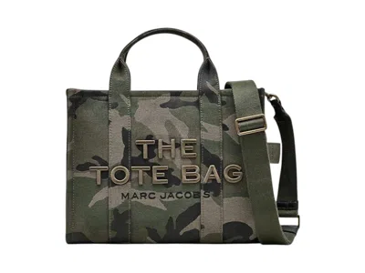 Pre-owned Marc Jacobs Women's  The Jacquard Medium Tote Bag In Camo In Multi