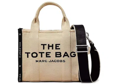 Pre-owned Marc Jacobs Women's  The Jacquard Small Tote Bag In Warm Sand Beige