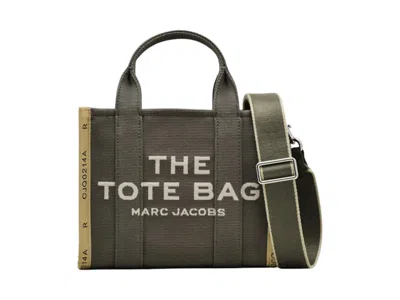 Pre-owned Marc Jacobs Women's  The Jacquard Small Tote In Bronze Gre
