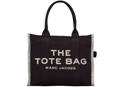 Pre-owned Marc Jacobs Women's  The Jacquard Tote Bag Large In Black