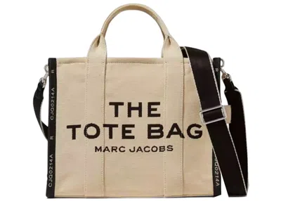 Pre-owned Marc Jacobs Women's  The Jacquard Tote Bag Medium In Warm Sand